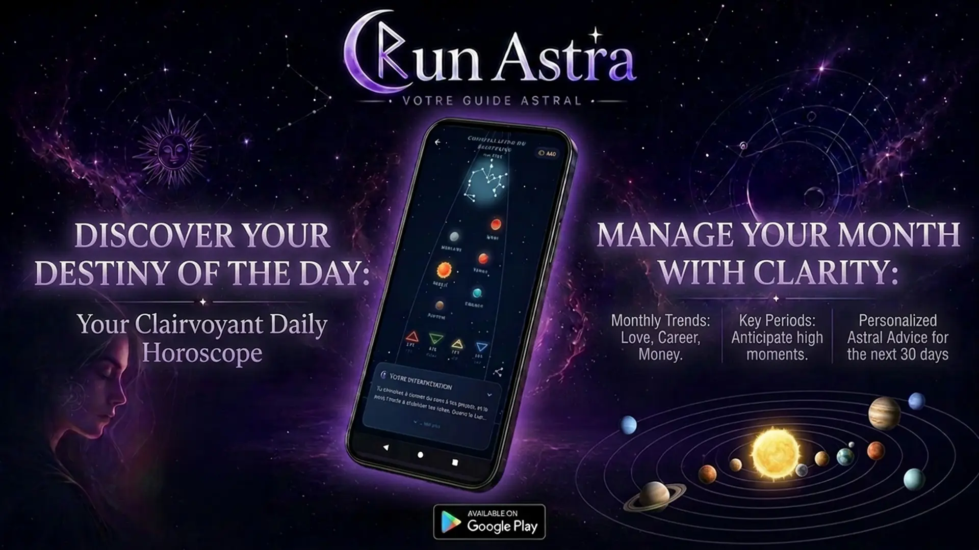 RunAstra daily astral horoscope