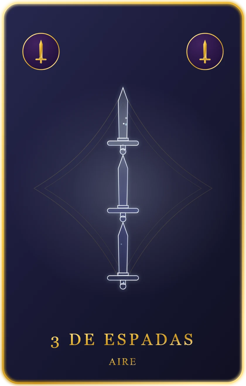 Tres de Espadas